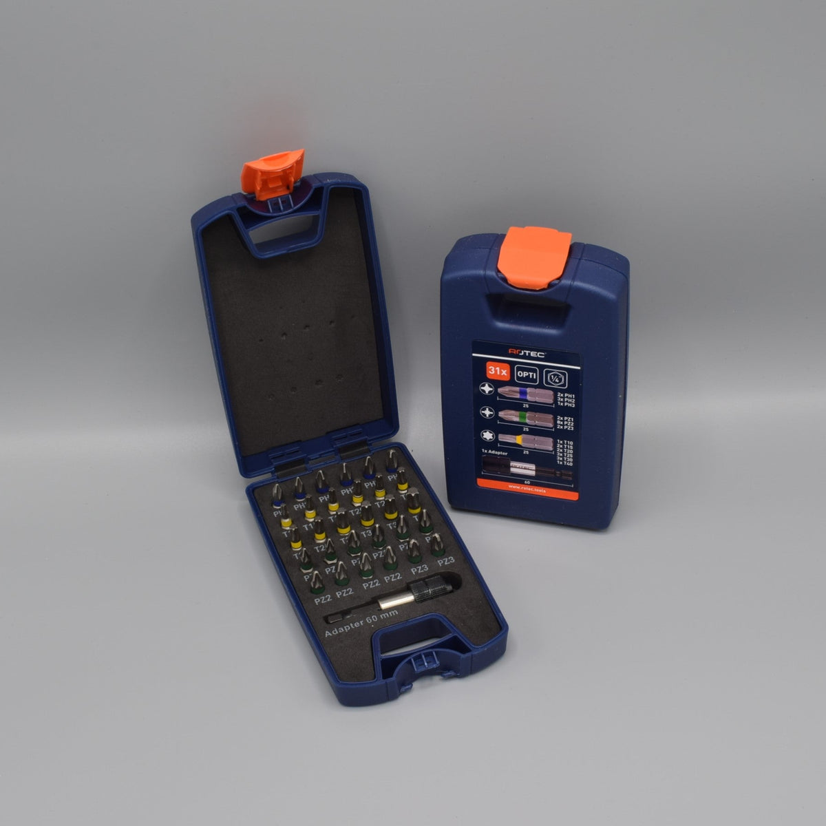 Bild på en sats med bits från Rotec 