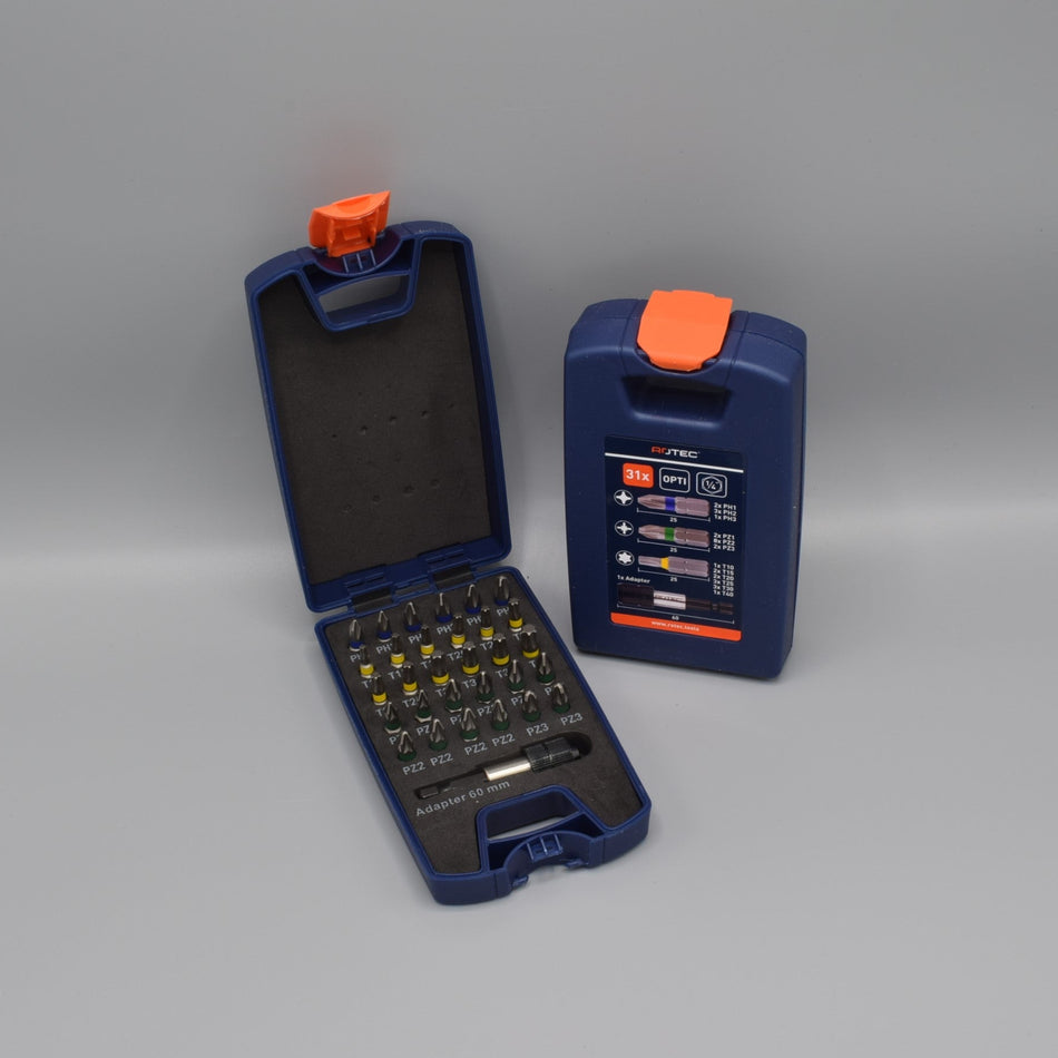 Bild på en sats med bits från Rotec 