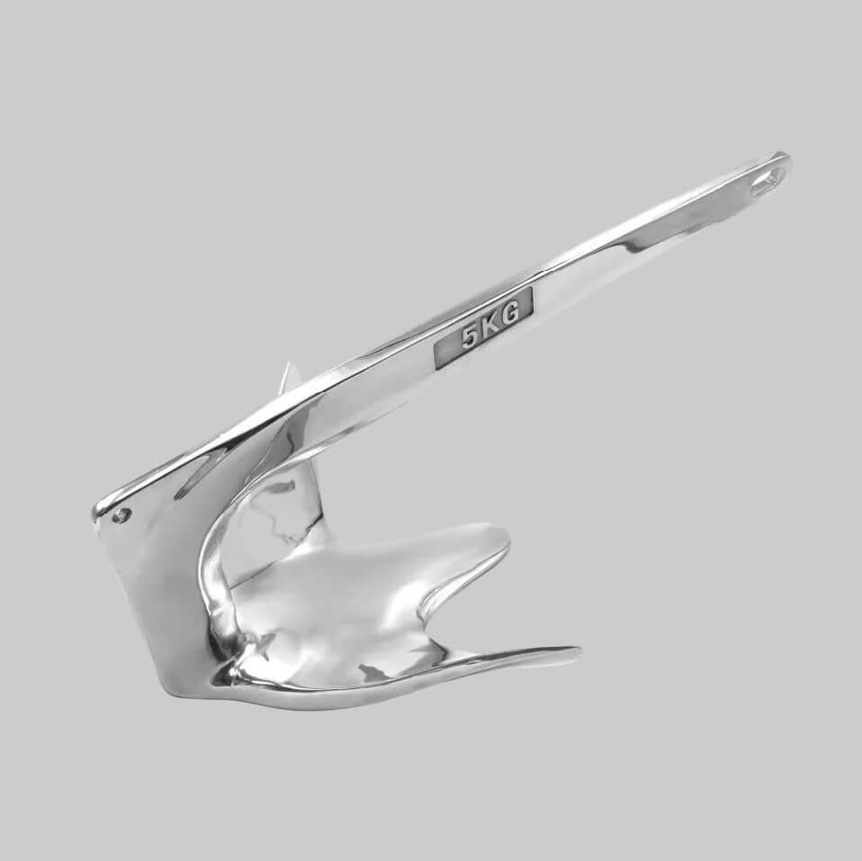 Bild på ett bruceanakre i rostfritt syrafast stål.