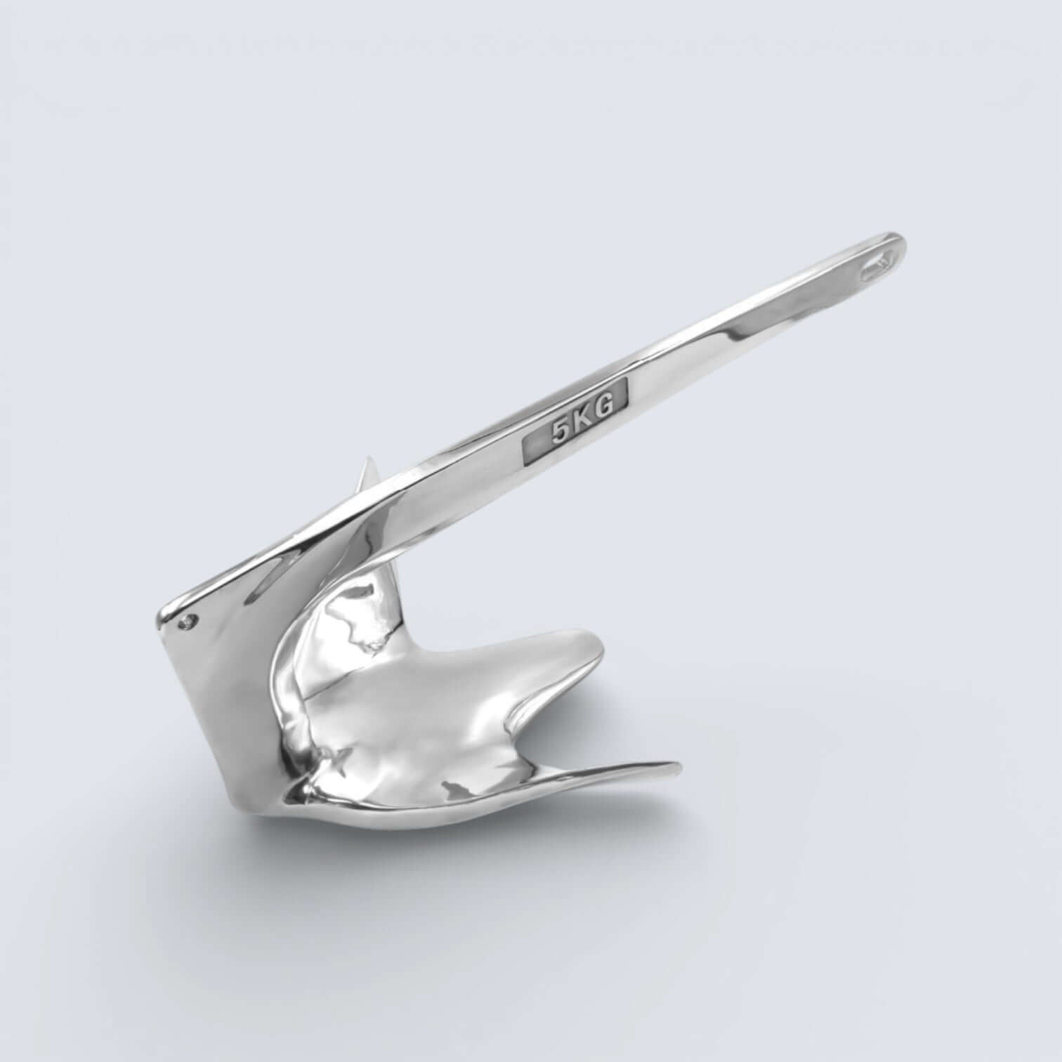 Bild på ett bruceanakre i rostfritt syrafast stål.