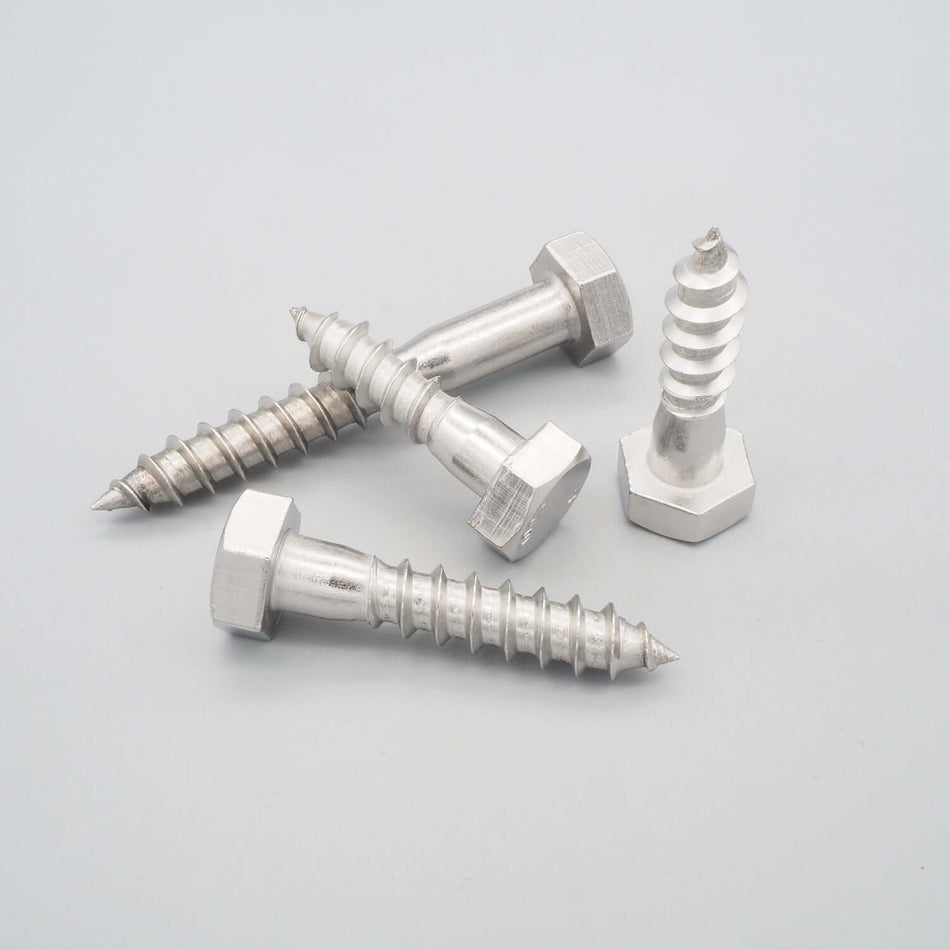 Bild på fransk träskruv i rostfritt stål A4, DIN 571