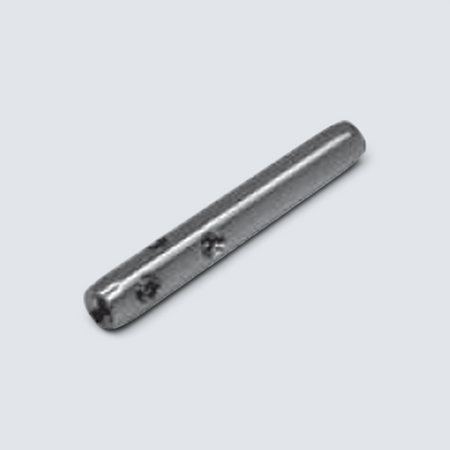 Rostfri.nu DIY wire terminal in A4 stainless steel with M6 internal thread and set screws for 3-4 mm wire.