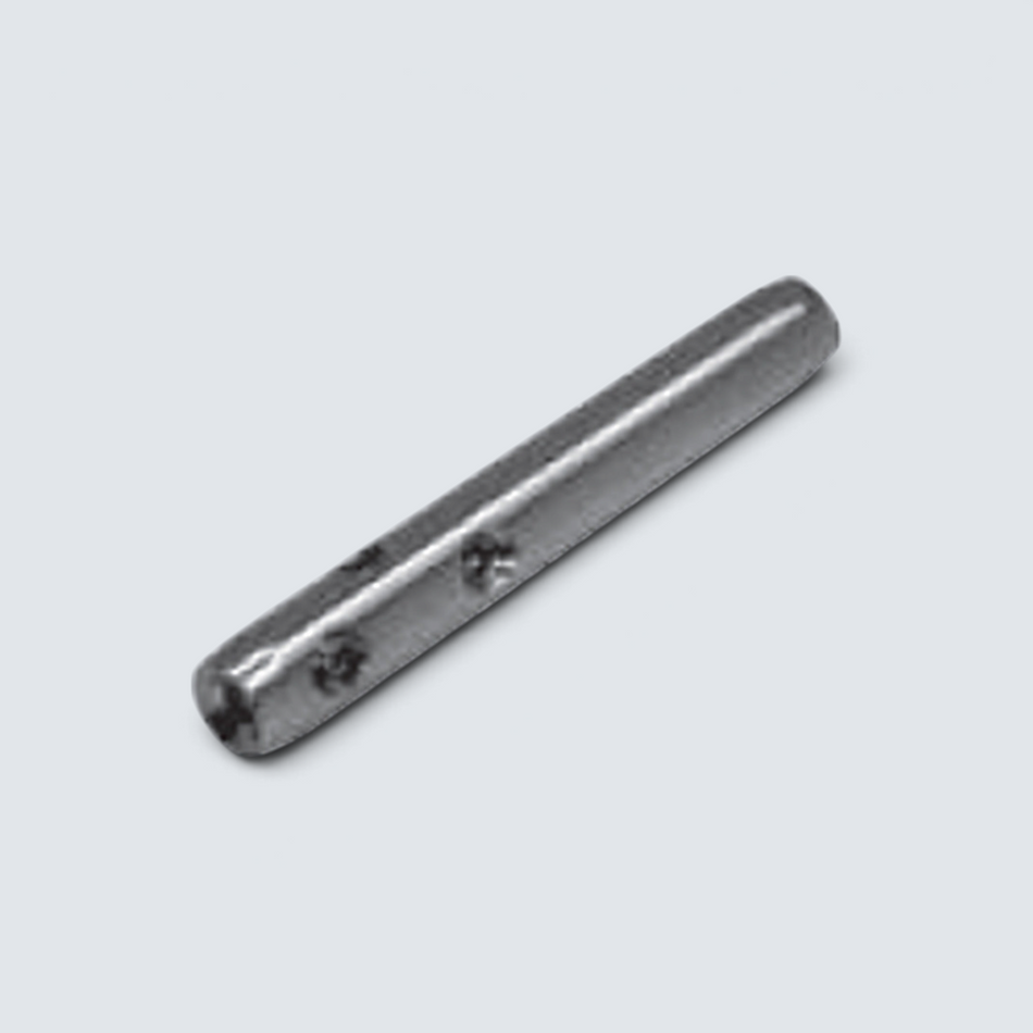 Rostfri.nu DIY wire terminal in A4 stainless steel with M6 internal thread and set screws for 3-4 mm wire.