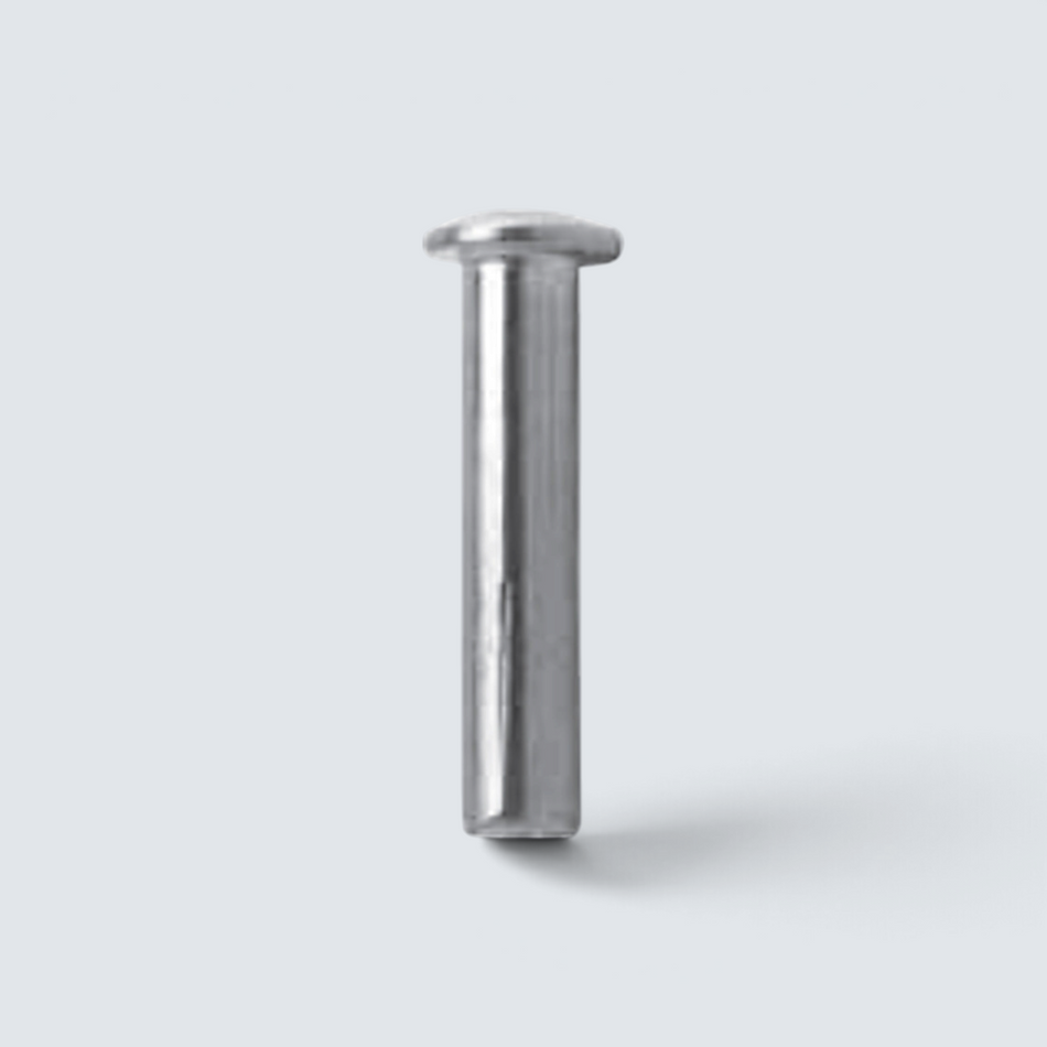 Rostfri.nu A4 stainless steel domehead terminal for wire railing, featuring a sleek low-profile rounded head.