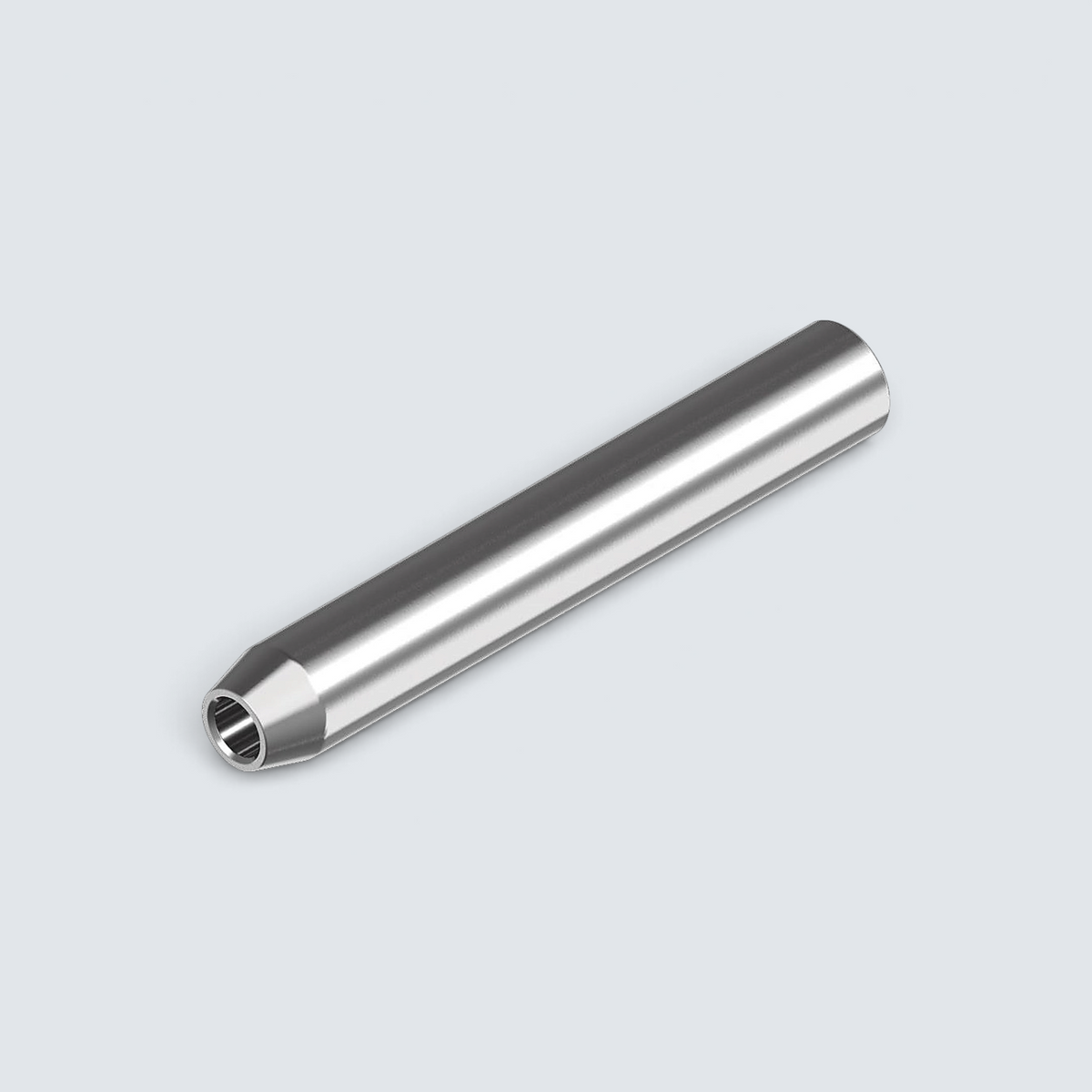 Rostfri.nu mini swage terminal in A4 stainless steel with internal right-hand thread for wire railing systems.