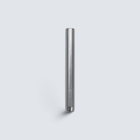 Rostfri.nu mini swage terminal in A4 stainless steel with internal left-hand thread for marine wire rope rigging.
