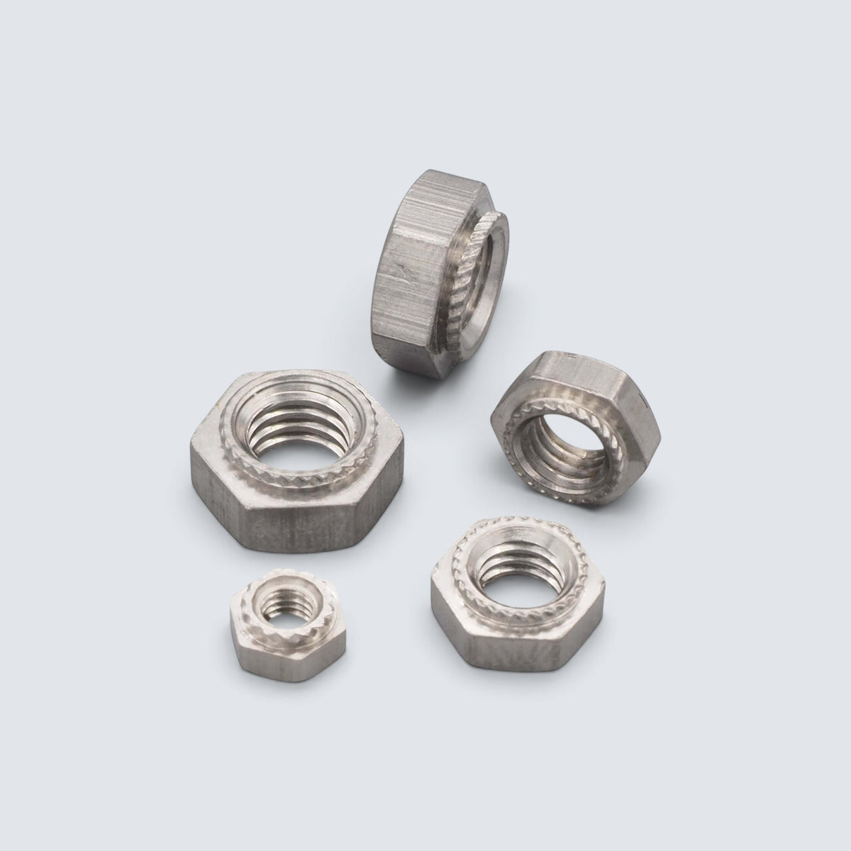 Stainless steel A2 self-clinching nut – press nut for sheet metal