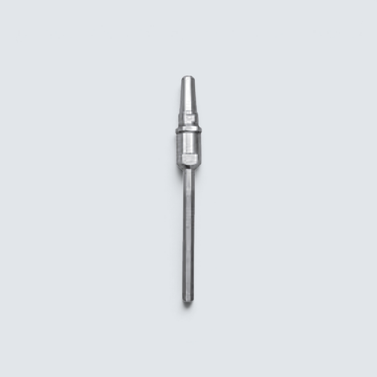 Rostfri.nu DIY swageless stud terminal in A4 stainless steel for 1x19 wire rope with external thread.