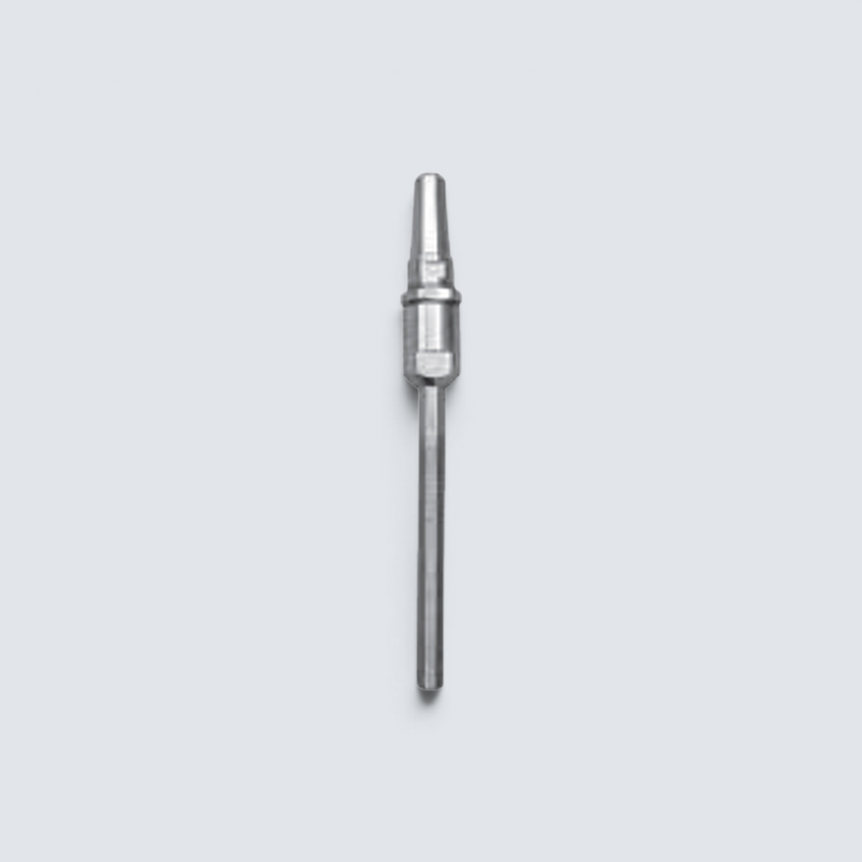 Rostfri.nu DIY swageless stud terminal in A4 stainless steel for 1x19 wire rope with external thread.