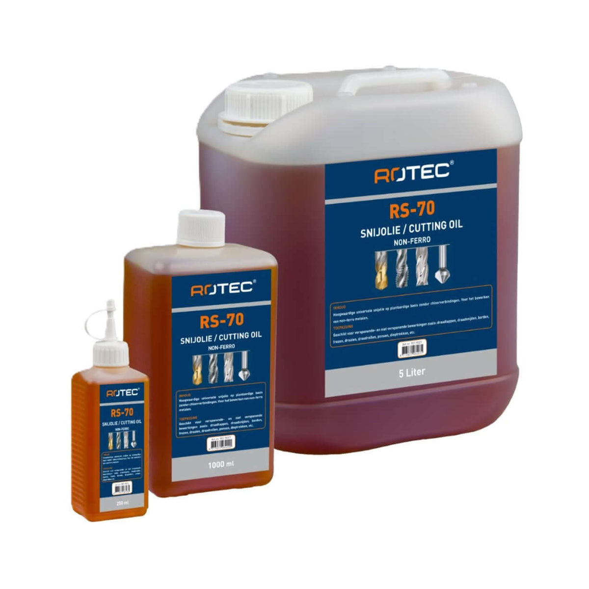 Bild på skärolja för aluminium RS70 ifrån Rotec.