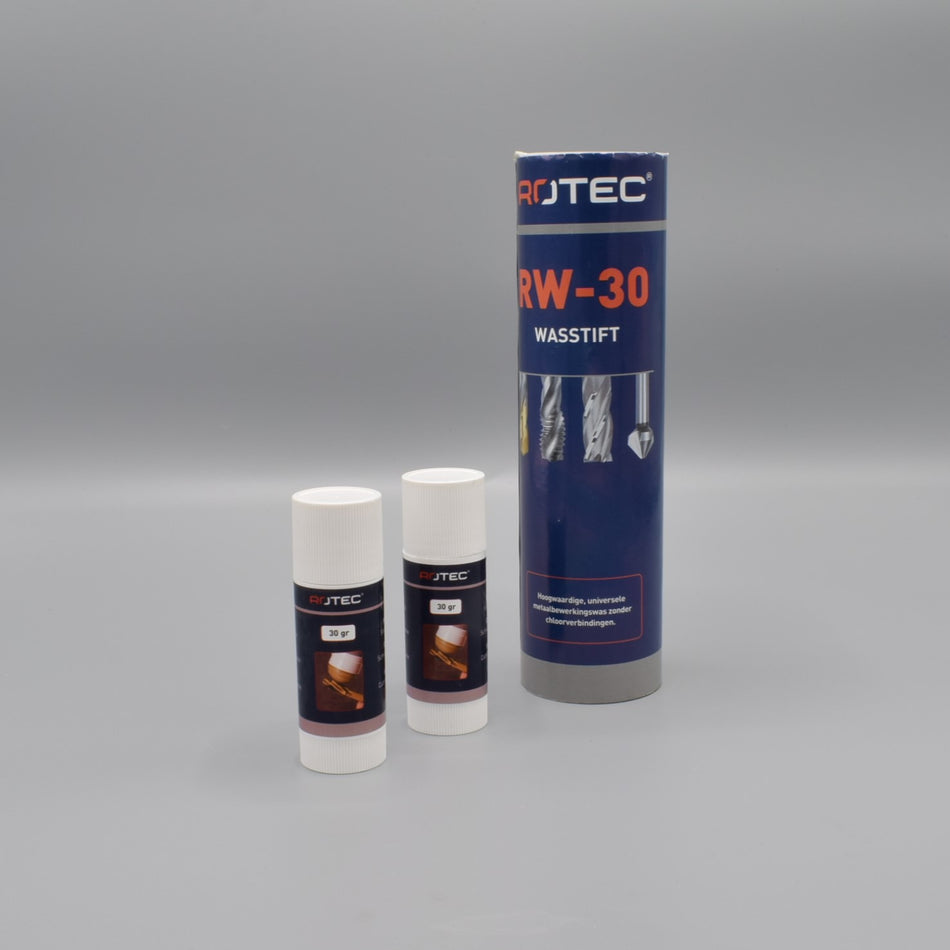 Bild på skärvax för metallberarbetning i stiftform från Rotec.