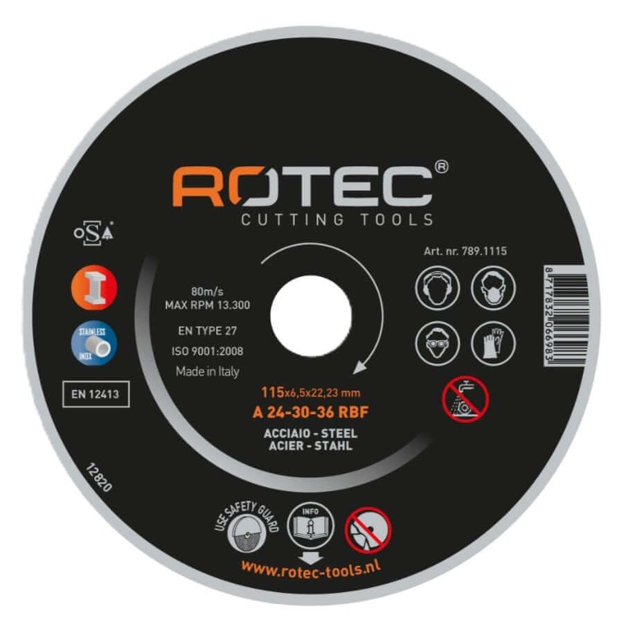 Bild på en slipskiva för metall från Rotec.