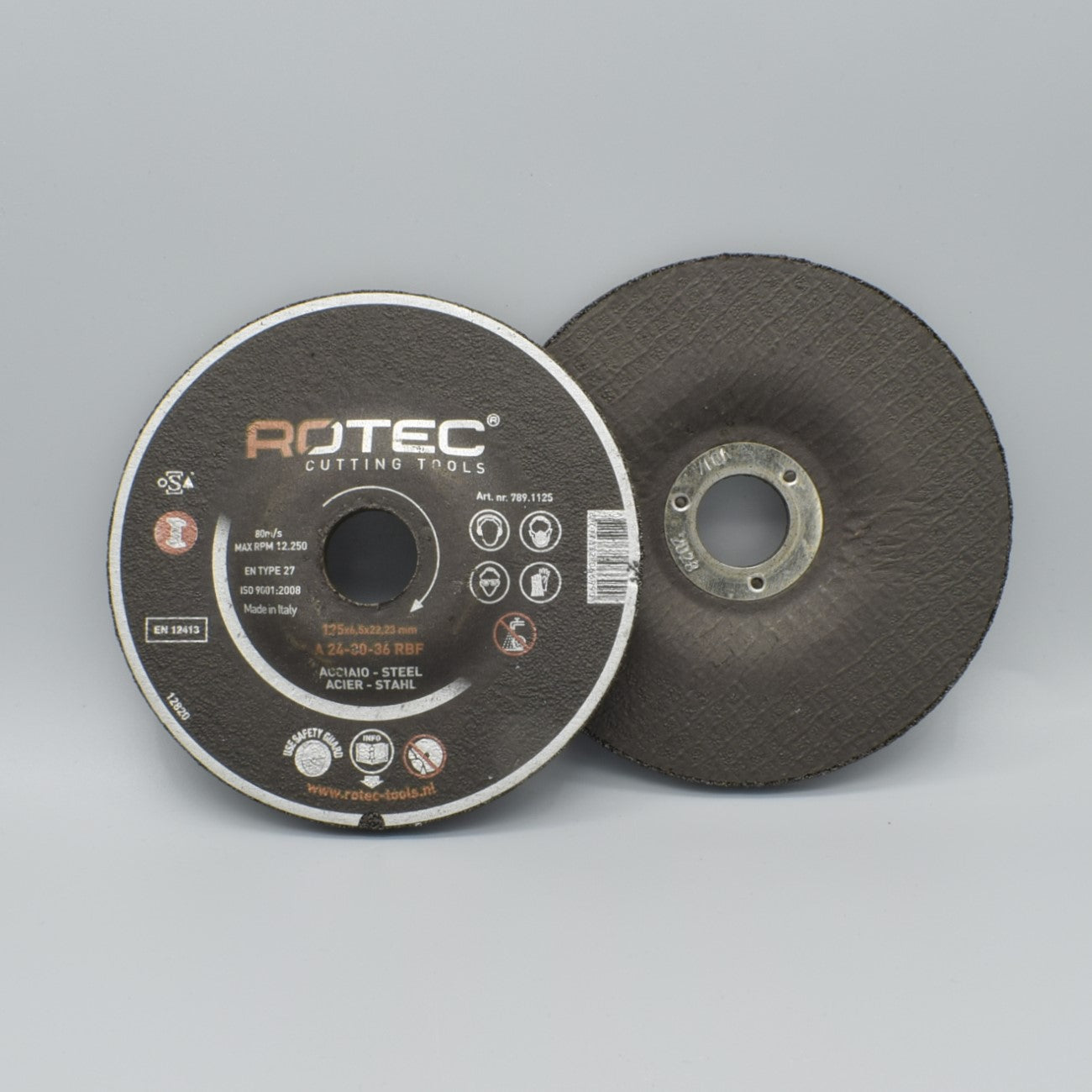 Bild på en slipskiva för metallbearbetning.